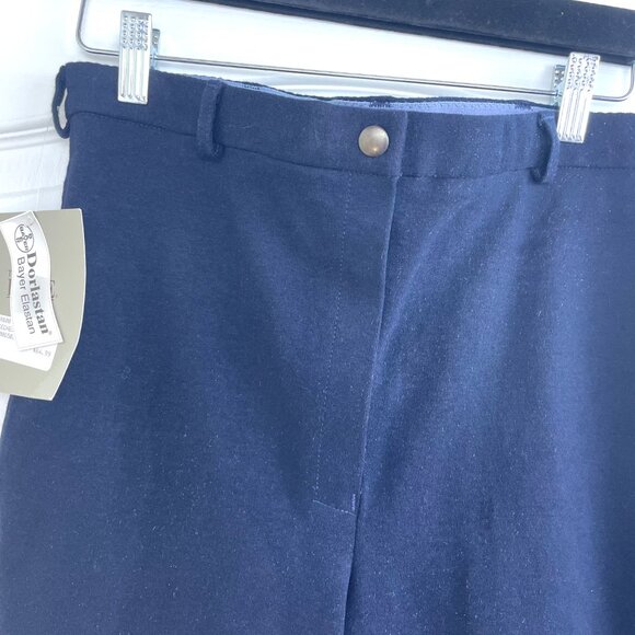 NEW The Elite Riding Breeches Oxer Size 32 Regular Navy Blue Cotton Lycra NWT - Picture 2 of 14